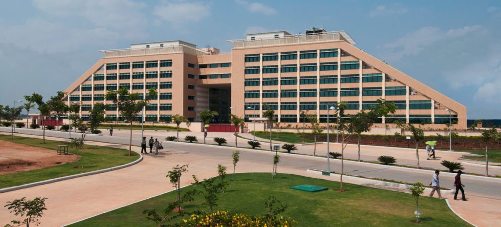 Infosys Pocharam Campus. Half air conditioning, half radiant cooling.