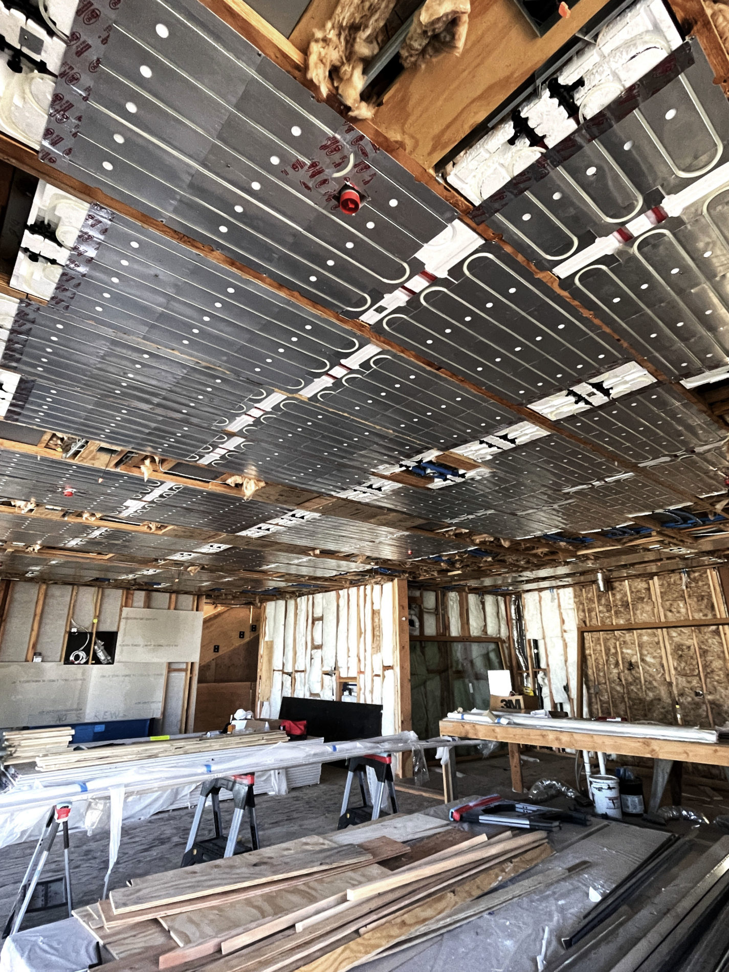 Radiant Ceiling Install By Mayo Mechanical