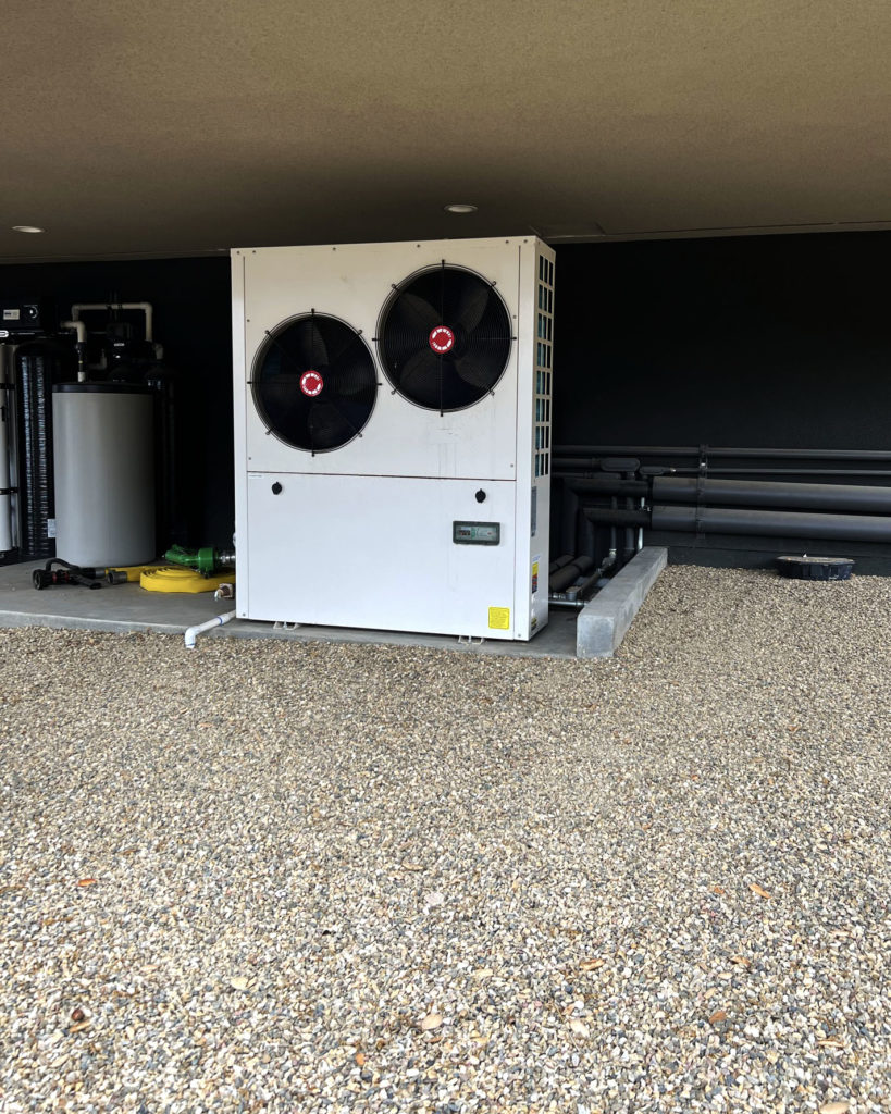 5-ton SpacePak heat pump for a hydronic system that utilizes a radiant ceiling.